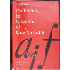 PROBLEMS IN CALCULUS OF ONE VARIABLE PROBLEMS IN CALCULUS OF ONE VARIABLE