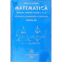 MATEMATICA, MANUAL PENTRU CLASA A X-A PROFIL M1: GEOMETRIE, PROBABILITATI SI STATISTICA