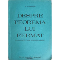 DESPRE TEOREMA LUI FERMAT. INTRODUCERE IN TEORIA NUMERELOR ALGEBRICE