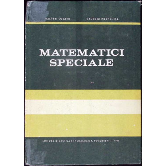 MATEMATICI SPECIALE
