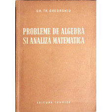 PROBLEME DE ALGEBRA SI ANALIZA MATEMATICA