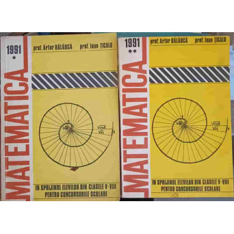 MATEMATICA IN SPRIJINUL ELEVILOR DIN CLASELE V-VIII PENTRU CONCURSURILE SCOLARE VOL.1-2