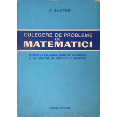 CULEGERE DE PROBLEME DE MATEMATICI