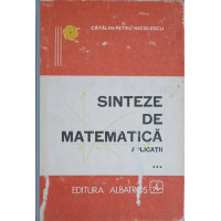 SINTEZE DE MATEMATICA APLICATII VOL.3 SINTEZE DE MATEMATICA APLICATII VOL.3