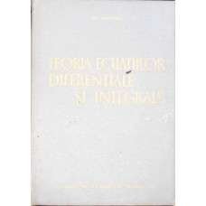 TEORIA ECUATIILOR DIFERENTIALE SI INTEGRALE