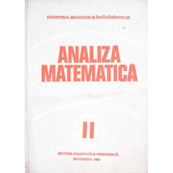 ANALIZA MATEMATICA VOL 2