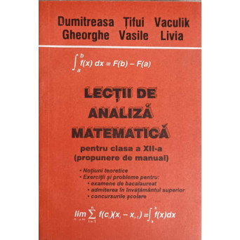 LECTII DE ANALIZA MATEMATICA