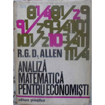 ANALIZA MATEMATICA PENTRU ECONOMISTI