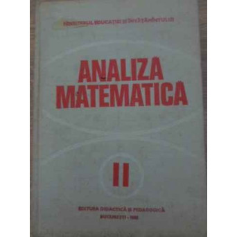 ANALIZA MATEMATICA VOL.II