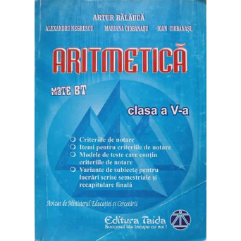 ARITMETICA, CLASA A V-A