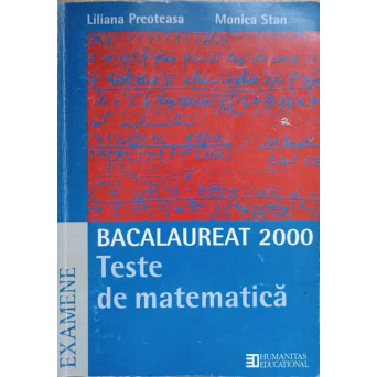 BACALAUREAT 2000. TESTE DE MATEMATICA
