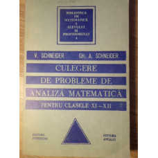 CULEGERE DE PROBLEME ANALIZA MATEMATICA PENTRU CLASELE XI-XII