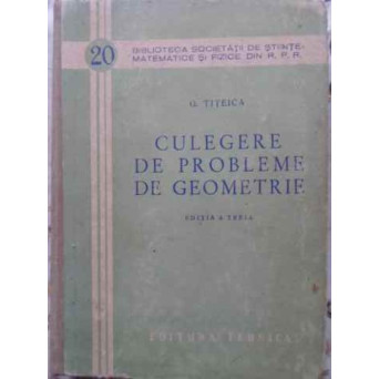CULEGERE DE PROBLEME DE GEOMETRIE