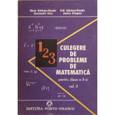 CULEGERE DE PROBLEME DE MATEMATICA PENTRU CLASA A X-A VOL.2