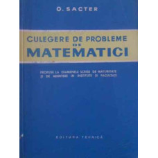 CULEGERE DE PROBLEME DE MATEMATICI