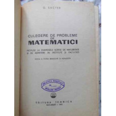 CULEGERE DE PROBLEME DE MATEMATICI