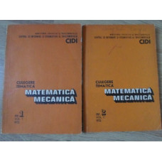 CULEGERE TEMATICA MATEMATICA MECANICA NR.1-2 VOL.1