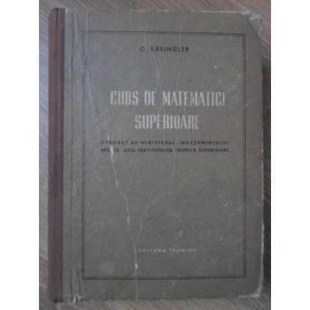 CURS DE MATEMATICI SUPERIOARE
