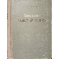 CURS SCURT DE ANALIZA MATEMATICA