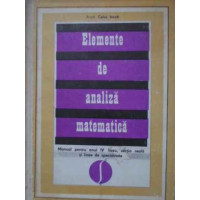 ELEMENTE DE ANALIZA MATEMATICA ELEMENTE DE ANALIZA MATEMATICA