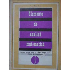 ELEMENTE DE ANALIZA MATEMATICA