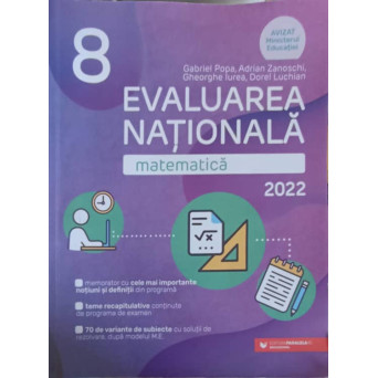 EVALUAREA NATIONALA, MATEMATICA 2022