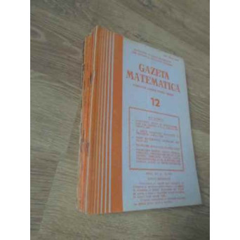 GAZETA MATEMATICA ANUL 1985, NUMERELE 1-12