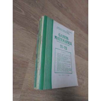 GAZETA MATEMATICA ANUL 1986, NUMERELE 1-12