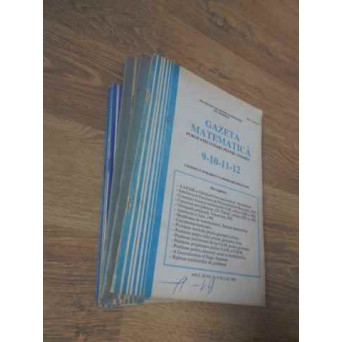 GAZETA MATEMATICA ANUL 1992, NUMERELE 1-12