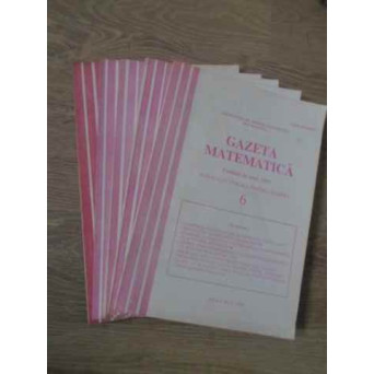 GAZETA MATEMATICA ANUL 1995, NUMERELE 1-6