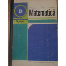 MATEMATICA ALGEBRA MANUAL PENTRU CLASA A IX-A