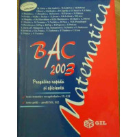 MATEMATICA BAC 2003 PREGATIRE RAPIDA SI EFICIENTA MATEMATICA BAC 2003 PREGATIRE RAPIDA SI EFICIENTA