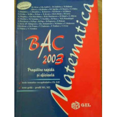MATEMATICA BAC 2003 PREGATIRE RAPIDA SI EFICIENTA