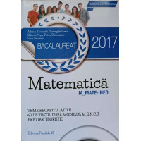 MATEMATICA. BACALAUREAT 2017. MATE-INFO
