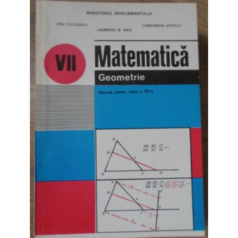 MATEMATICA. GEOMETRIE MANUAL PENTRU CLASA A VII-A