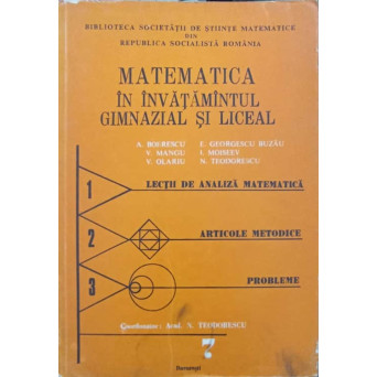 MATEMATICA IN INVATAMANTUL GIMNAZIAL SI LICEAL VOL.2