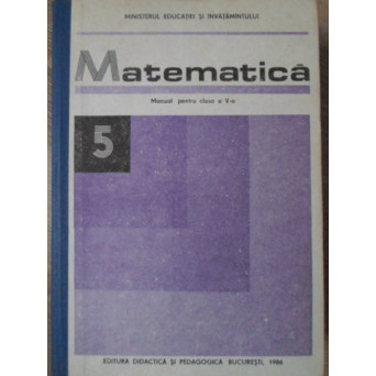 MATEMATICA MANUAL PENTRU CLASA A V-A
