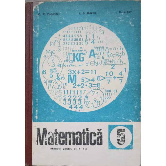 MATEMATICA, MANUAL PENTRU CLASA A V-A