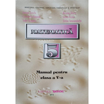 MATEMATICA. MANUAL PENTRU CLASA A V-A