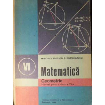 MATEMATICA, MANUAL PENTRU CLASA A VI-A