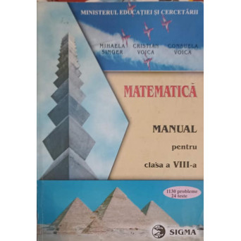 MATEMATICA. MANUAL PENTRU CLASA A VIII-A