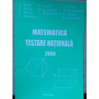 MATEMATICA. TESTARE NATIONALA 2006