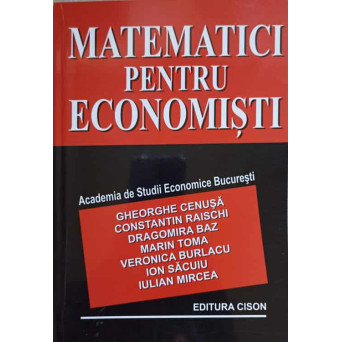 MATEMATICI PENTRU ECONOMISTI