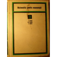 MATEMATICI PENTRU ECONOMISTI VOL.3 MATEMATICI PENTRU ECONOMISTI VOL.3