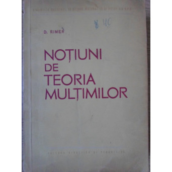 NOTIUNI DE TEORIA MULTIMILOR