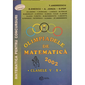 OLIMPIADELE DE MATEMATICA 2002 CLASELE V-X