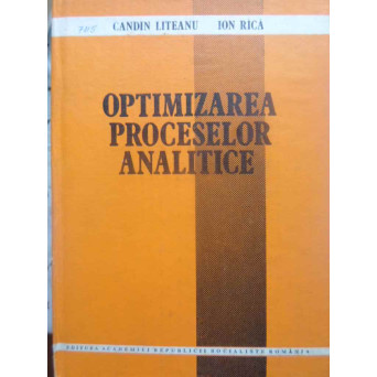 OPTIMIZAREA PROCESELOR ANALITICE