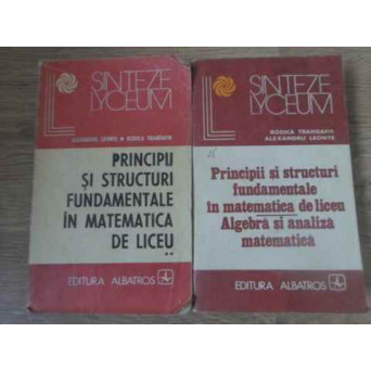 PRINCIPII SI STRUCTURI FUNDAMENTALE IN MATEMATICA DE LICEU ALGEBRA SI ANALIZA MATEMATICA VOL.1-2