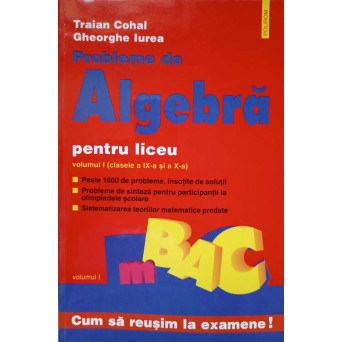 PROBLEME DE ALGEBRA PENTRU LICEU VOL.1 (CLASELE A IX-A SI A X-A)