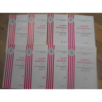 SET GAZETA MATEMATICA ANUL 2008, NUMERELE 1,4-12